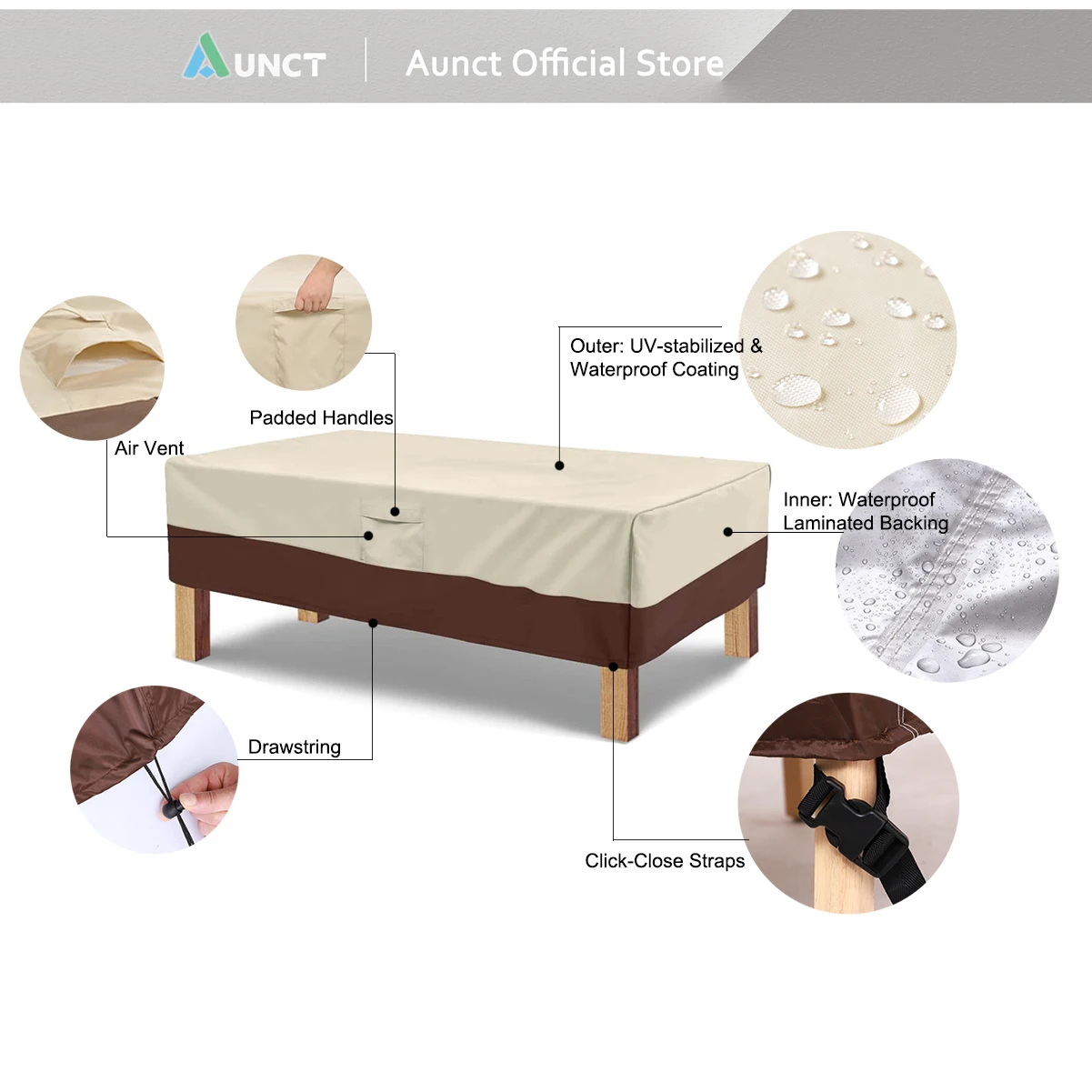 420d heavy duty чехол для садовой мебели на открытом воздухе для дивана - Фотография_2