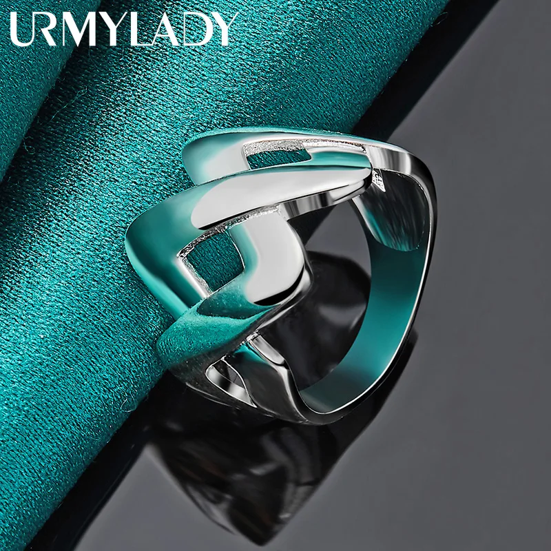 Urmylady серебро 925 пробы буква 7-10 #   кольцо для женщин - Фотография_3