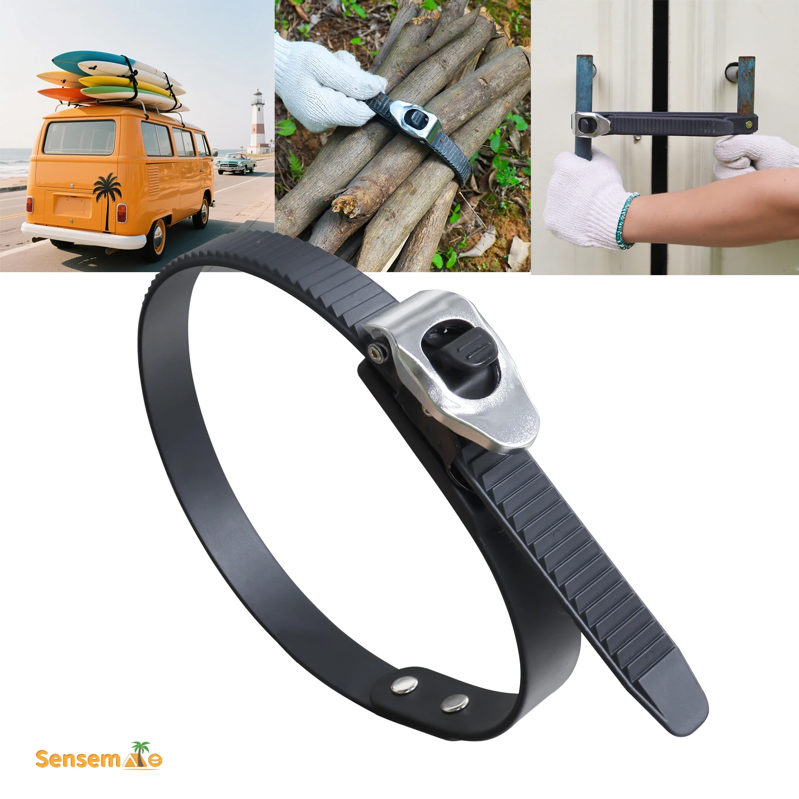 Ремень с трещоткой и кулачковой пряжкой