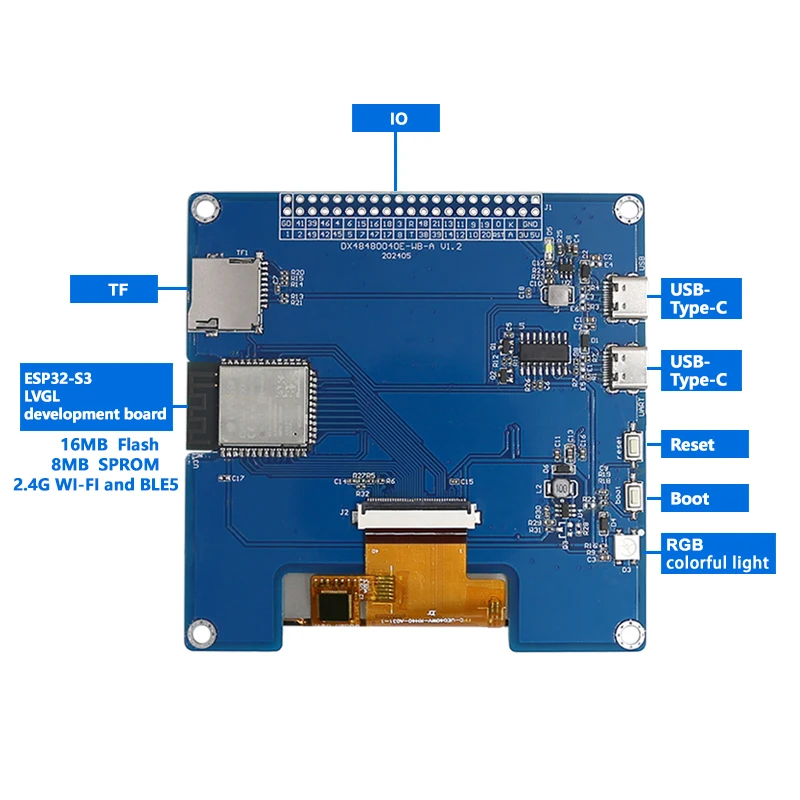 4-дюймовый 480*480 esp32 lvgl ar-duino - Фотография_3