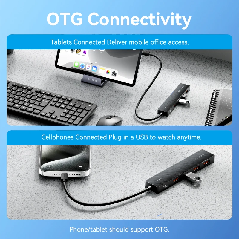 Vention usb 3.2 gen2 hub 5 портов - Фотография_5