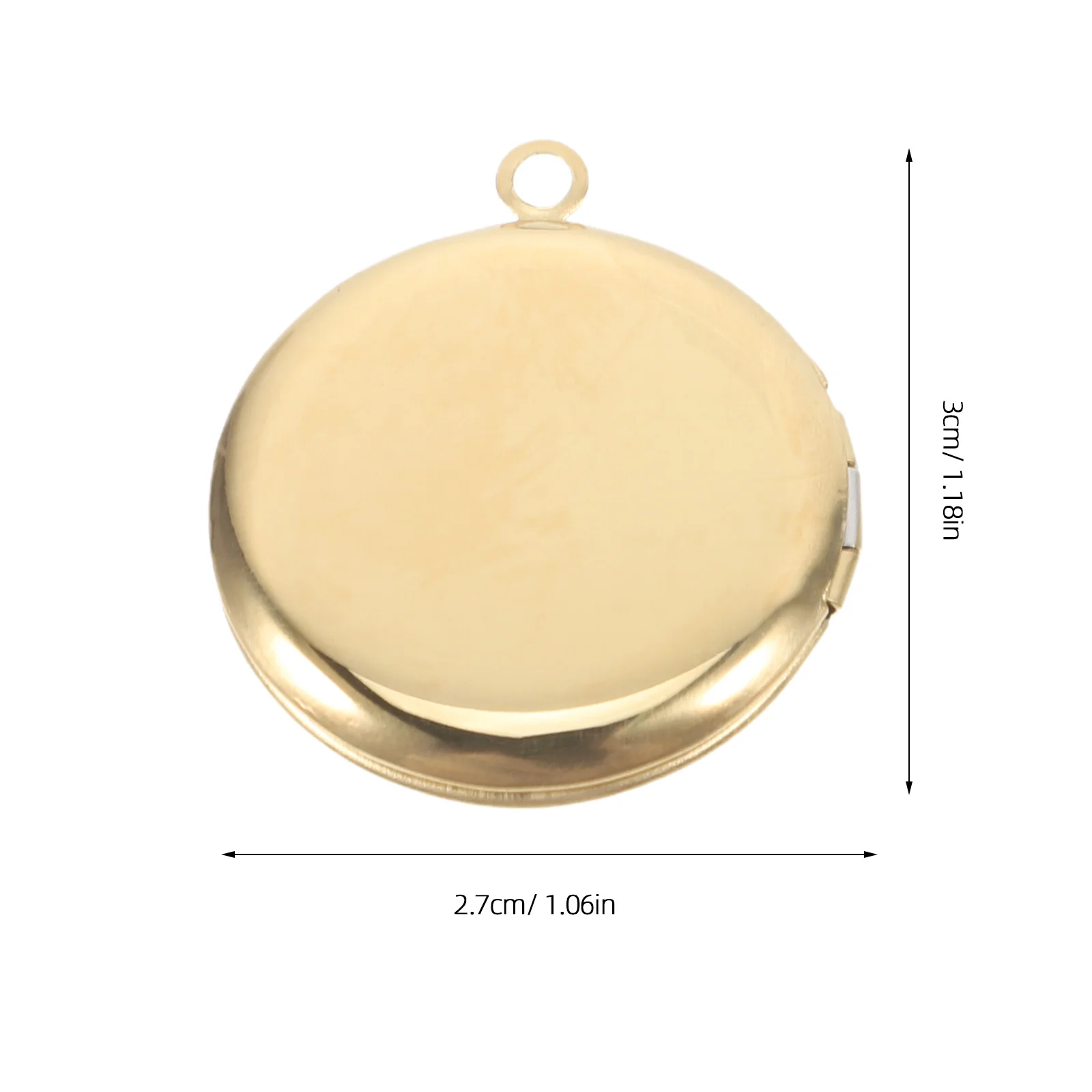 Круглая фоторамка подвески из нержавеющей - Фотография_5