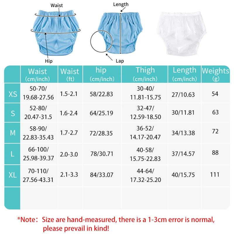 Однотонные водонепроницаемые подгузники для взрослых - Фотография_3