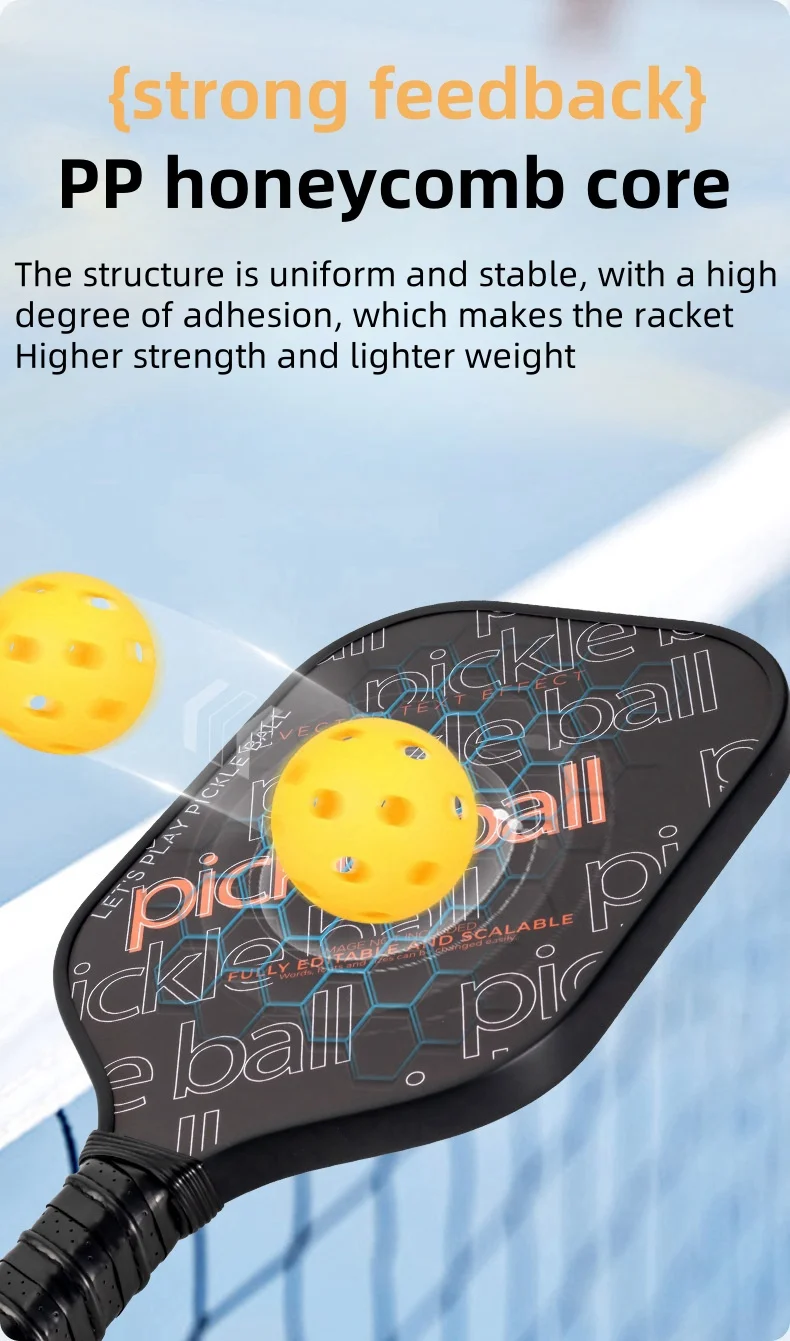Ouzey t300 pickleball paddle поверхность из углеродного волокна - Фотография_6