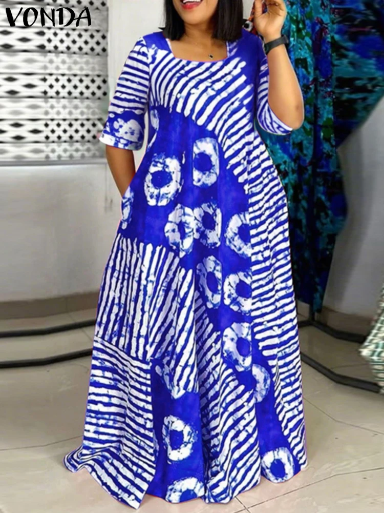 Женское богемное платье макси больших размеров