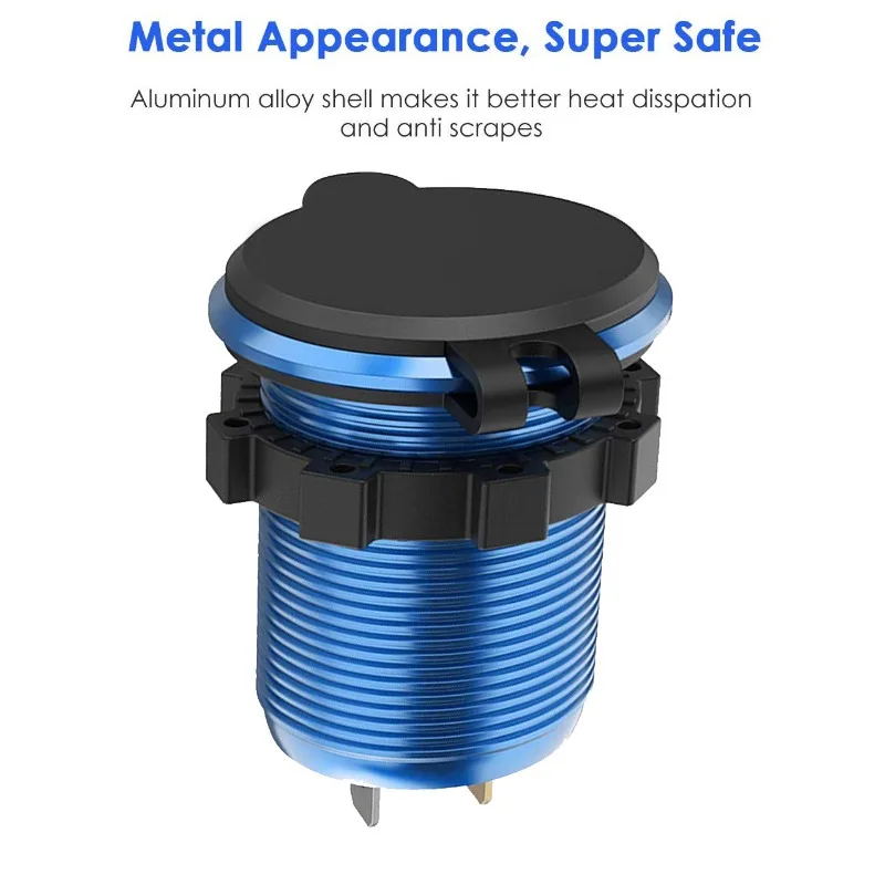 Бестселлер 3-usb алюминиевое автомобильное - Фотография_4