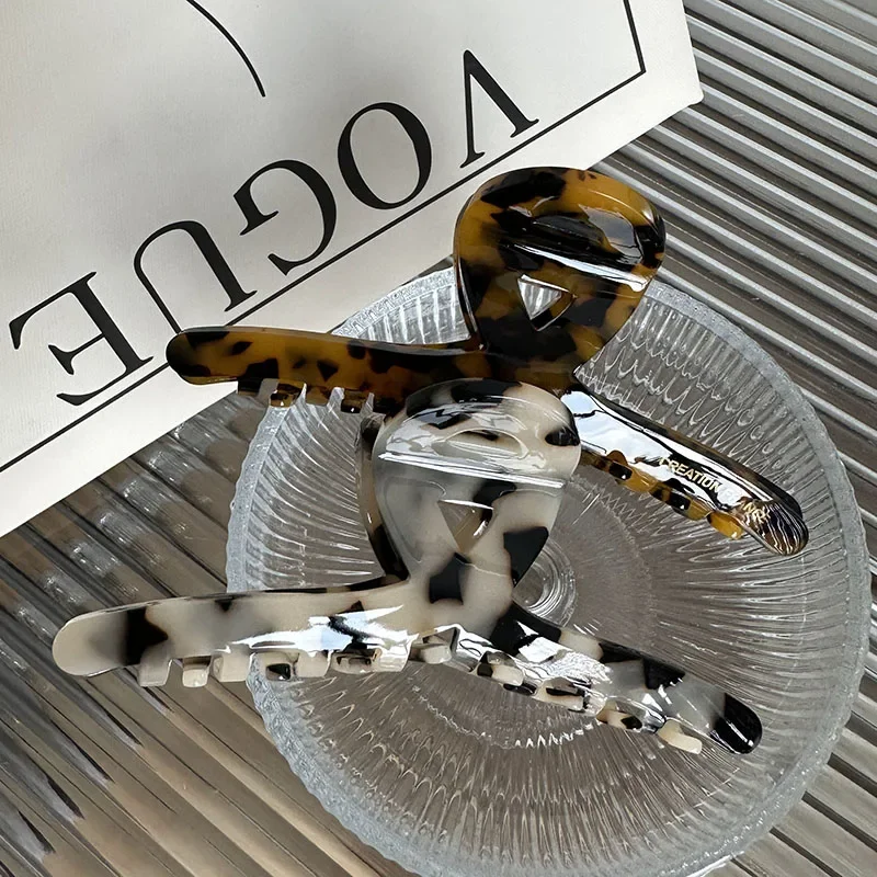 Корейские модные большие крабы для волос 13 см для девочек и женщин - Фотография_5