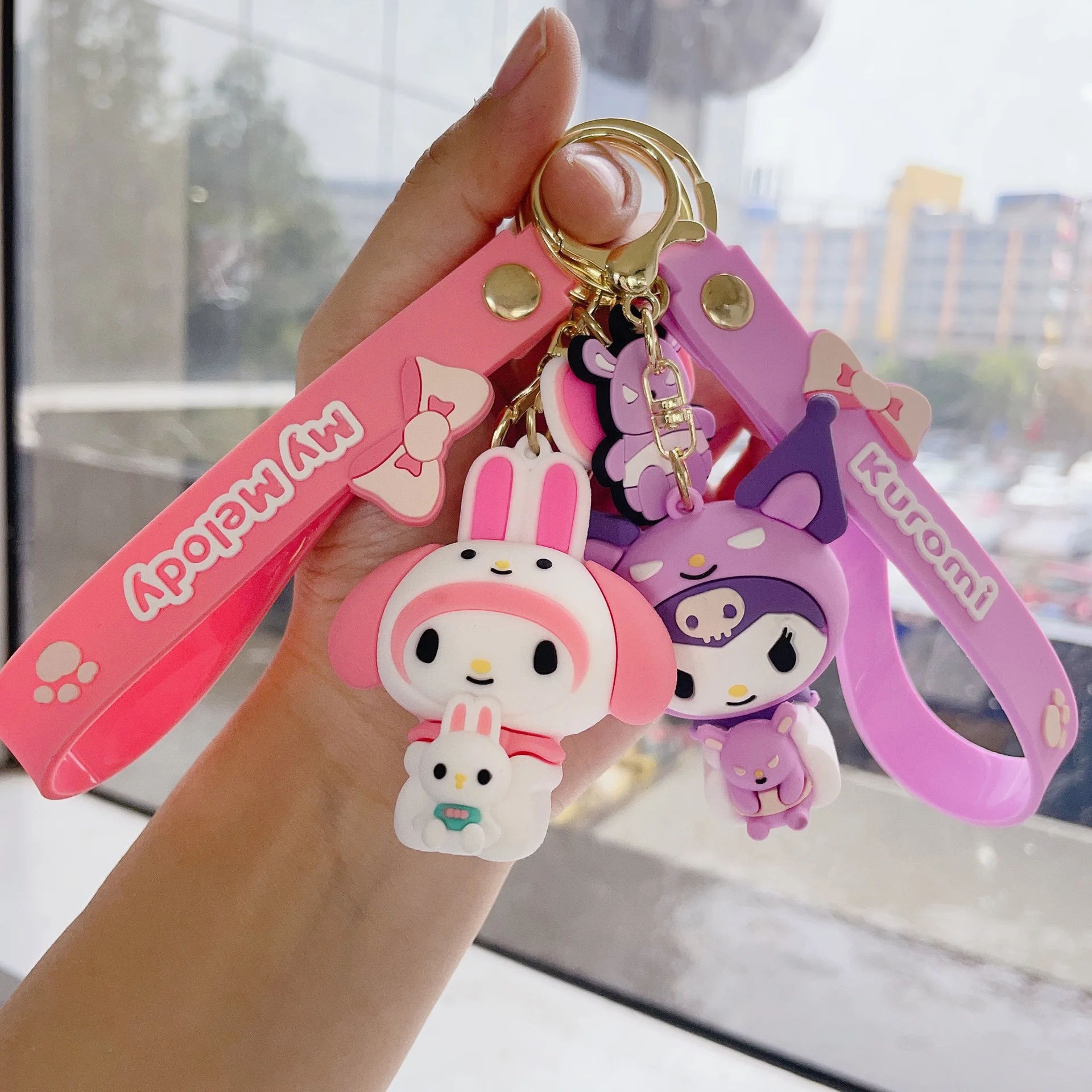 Брелок sanrio kawaii kuromi cinnamoroll - Фотография_2