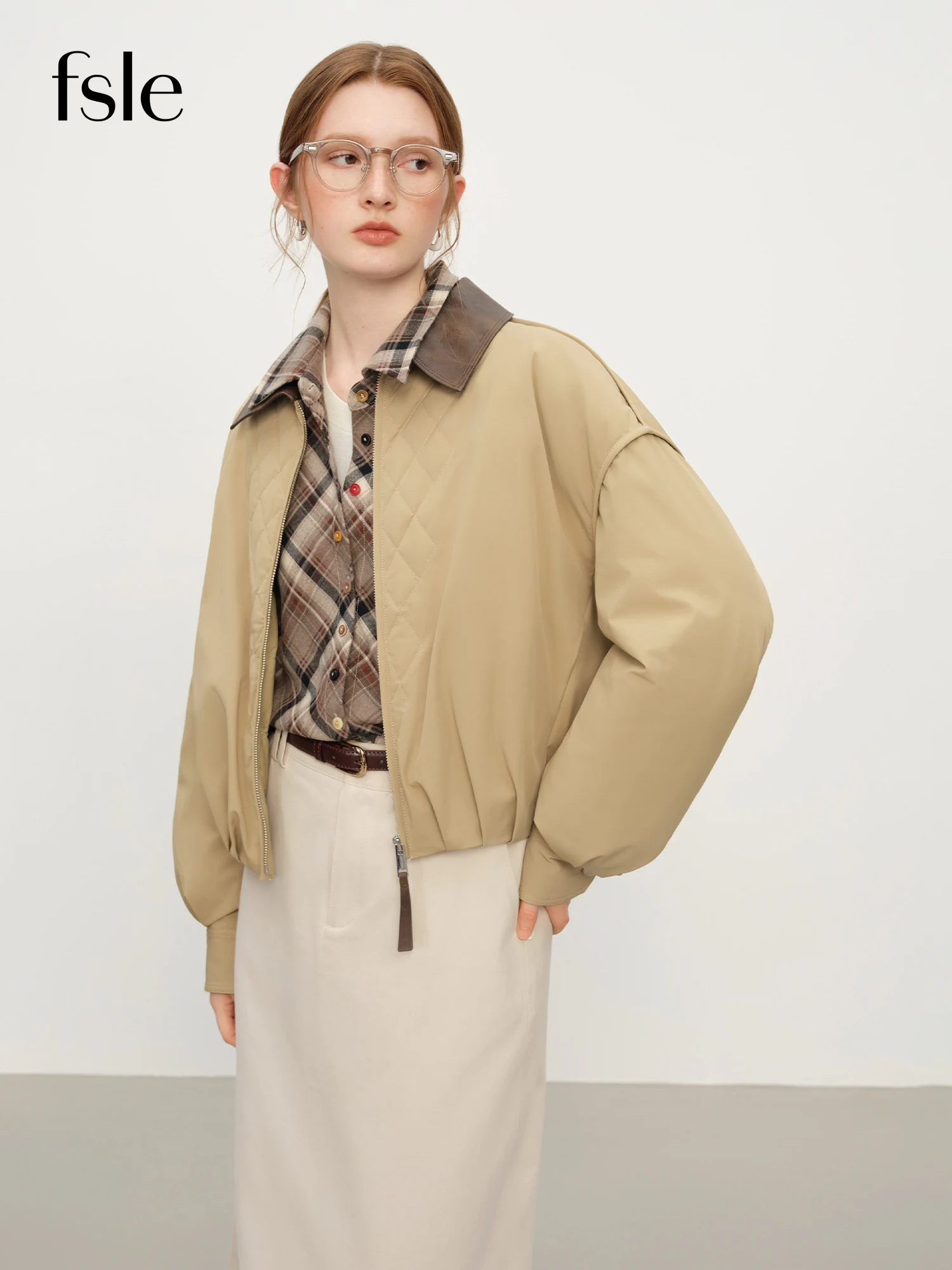 Fsle легкая стеганая куртка в стиле сарая