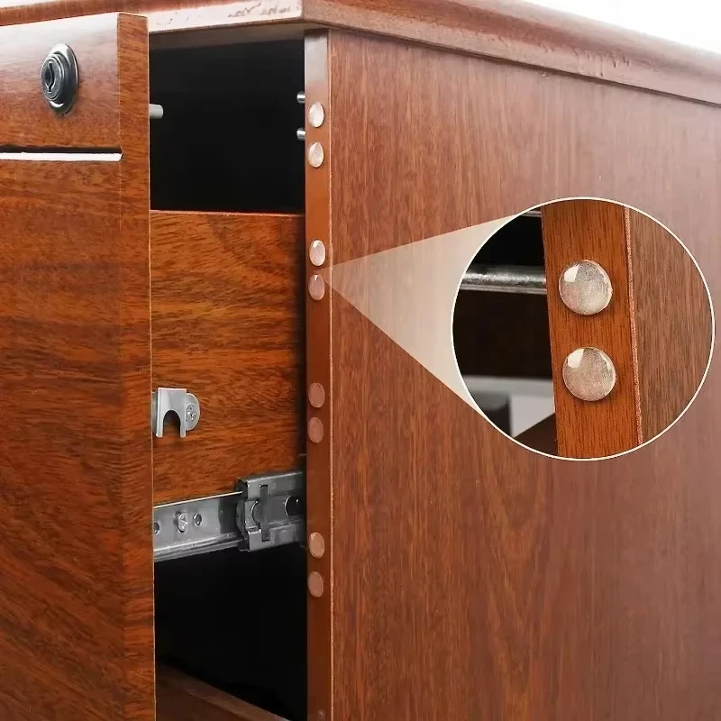 Круглый самоклеящийся прозрачный дверной стопор - Фотография_5