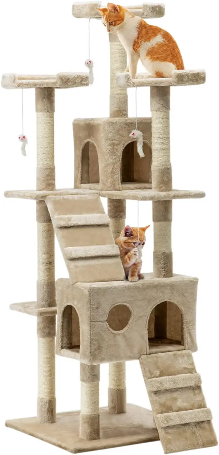 I.pet cat tree, большая башня для кошек