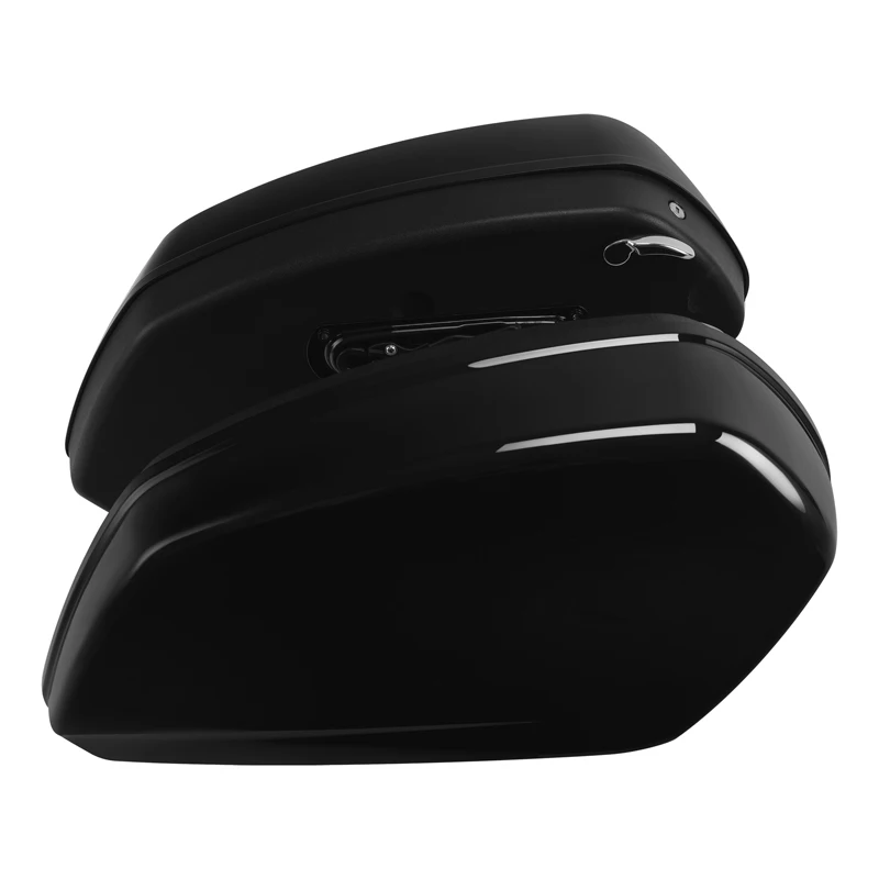 Глянцевые черные седельные сумки - Фотография_3