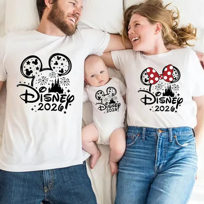 2026 одинаковые рубашки для всей семьи с микки и минни маусом disney trip - Фотография_4