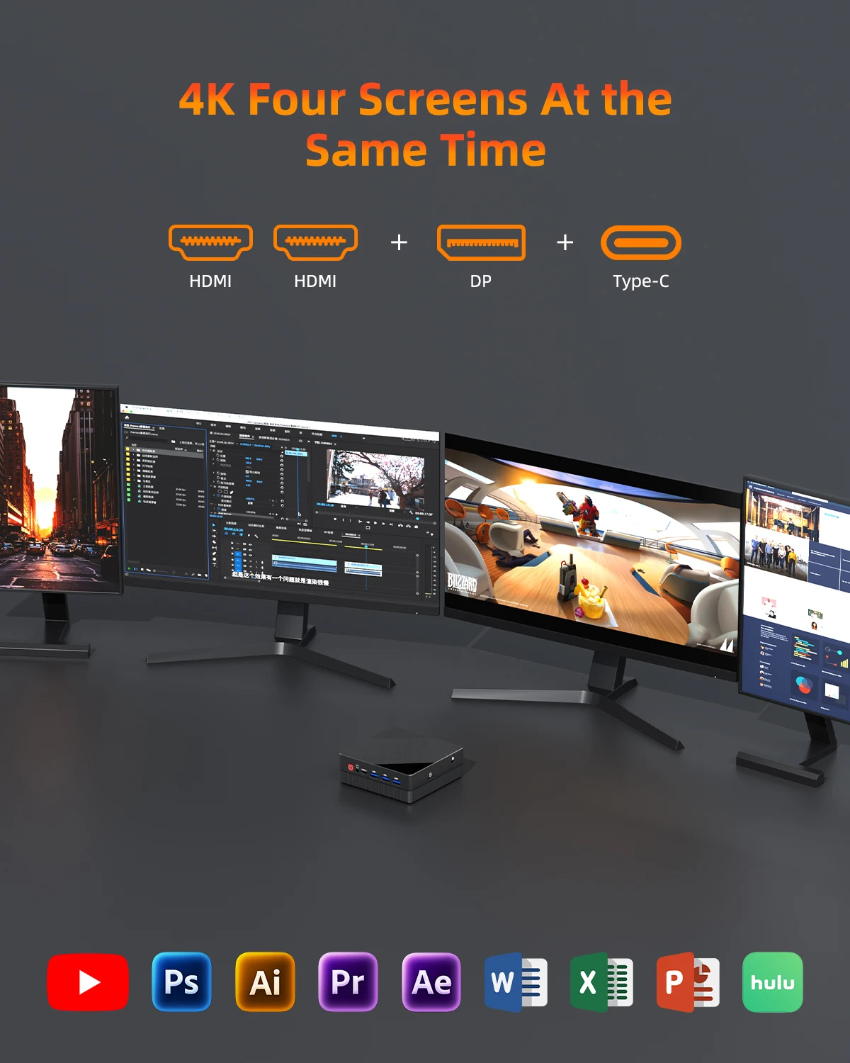 Zxipc ryzen 3 4300u новый мини-пк windows 11 pro 32 гб 1 тб ddr4 wifi6 bt5 - Фотография_6