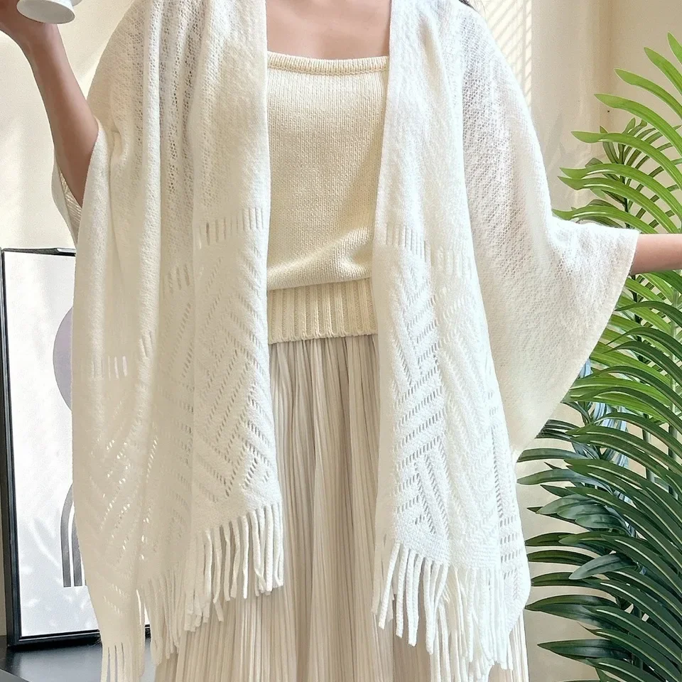 Лето 2022, белая кружевная шаль - Фотография_2