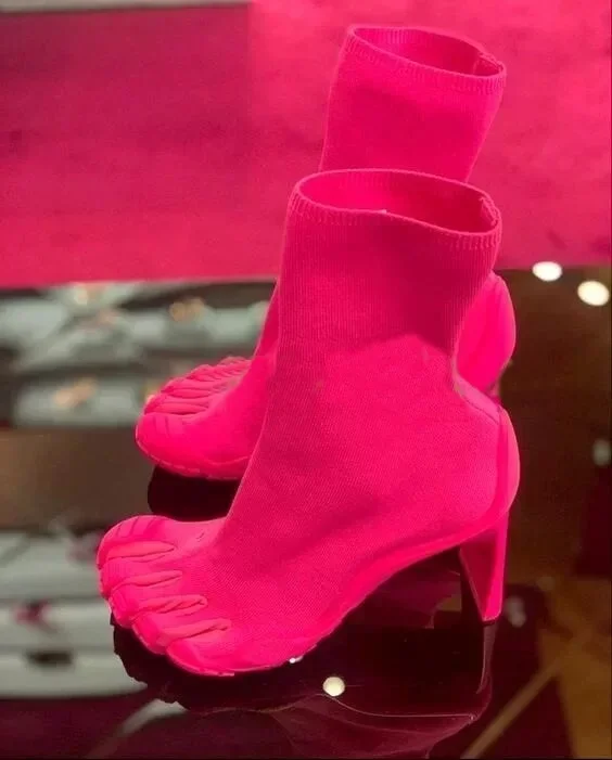 Модные новые женские ботинки с пятью пальцами - Фотография_4