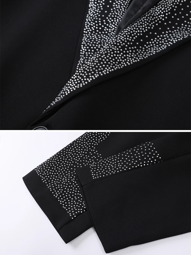 Женский пиджак high street со стразами - Фотография_6