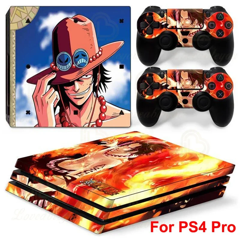 Наклейки на консоль luffy zoro one p для sony ps4 pro - Фотография_4