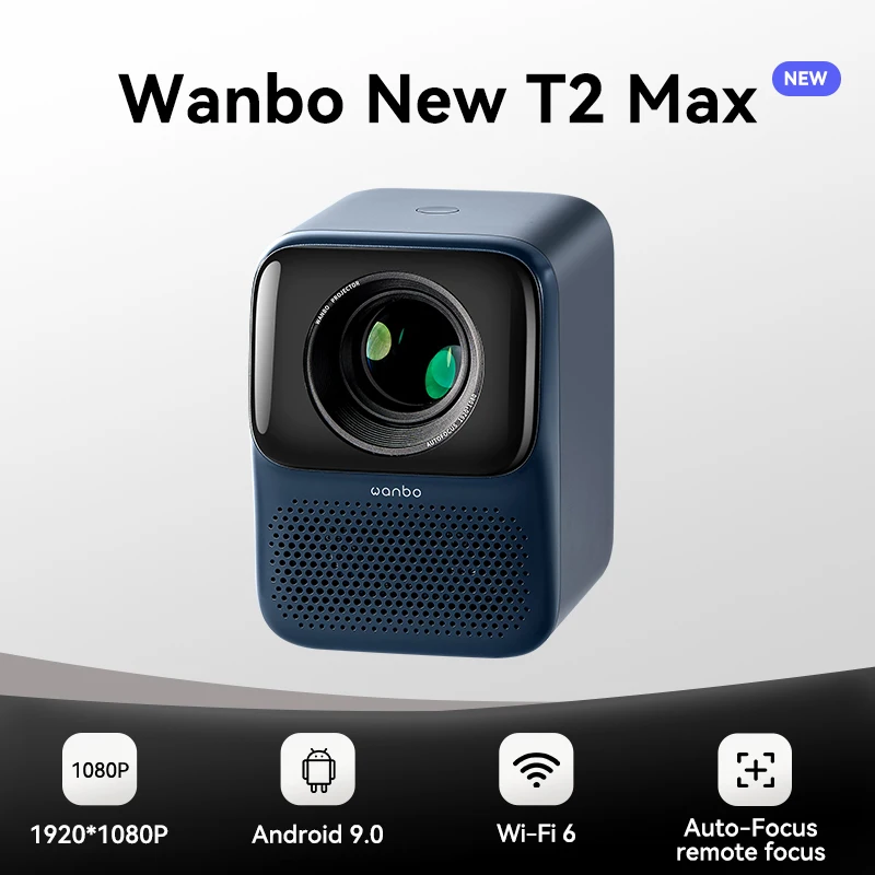 Wanbo новый проектор t2 max 1080p full hd android 9