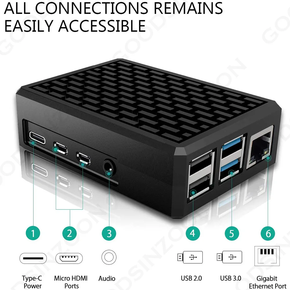 Алюминиевый корпус raspberry pi 4 - Фотография_3