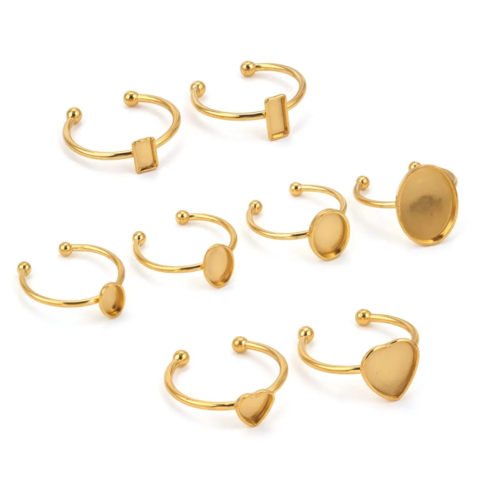 Регулируемые открытые кольца из нержавеющей стали - Фотография_3