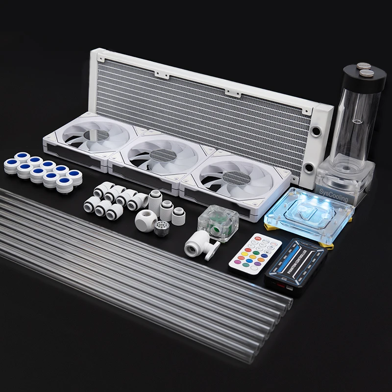 Syscooling diy pc комплект вентилятора охлаждения с водяной жидкостью - Фотография_2