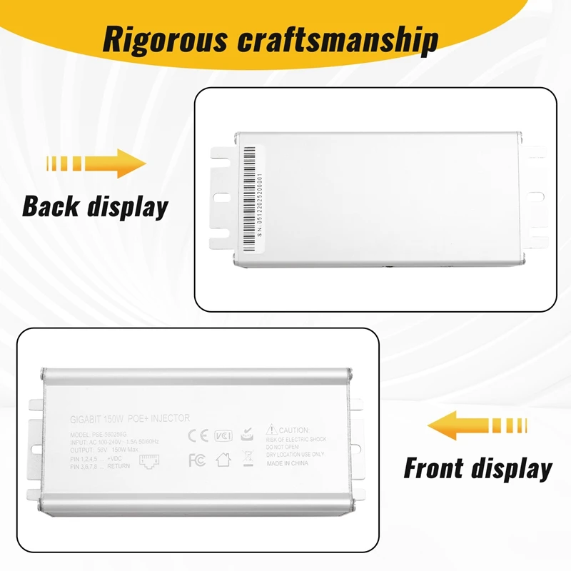 150 вт пассивный инжектор poe | 110–240 в переменного тока - Фотография_5
