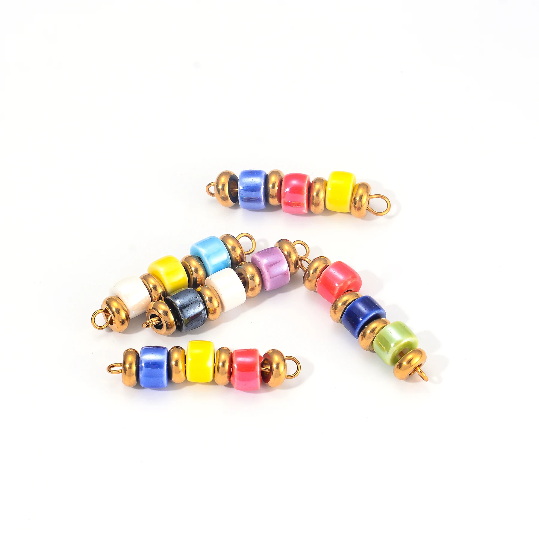 Разноцветные керамические бусины - Фотография_2