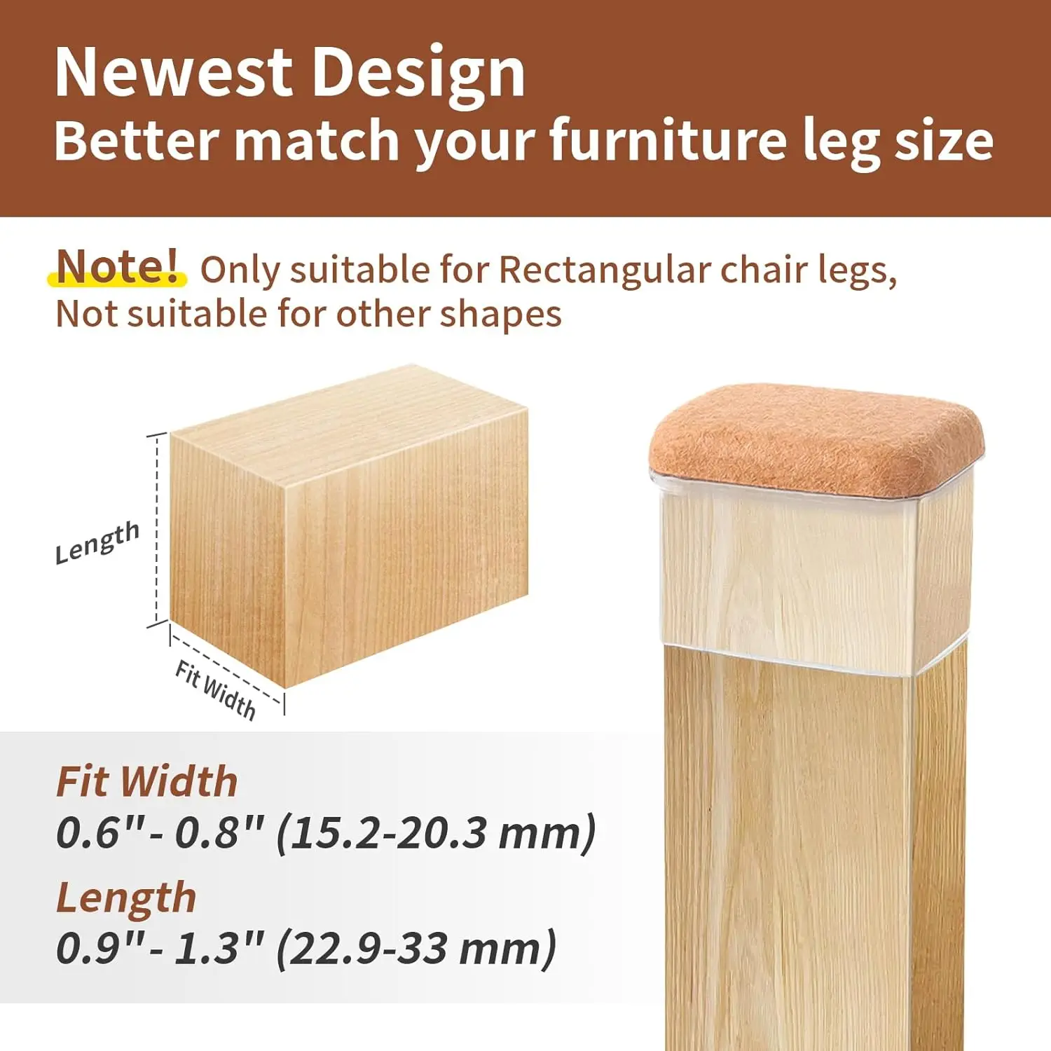 Прямоугольный чехол для ног стула - Фотография_4