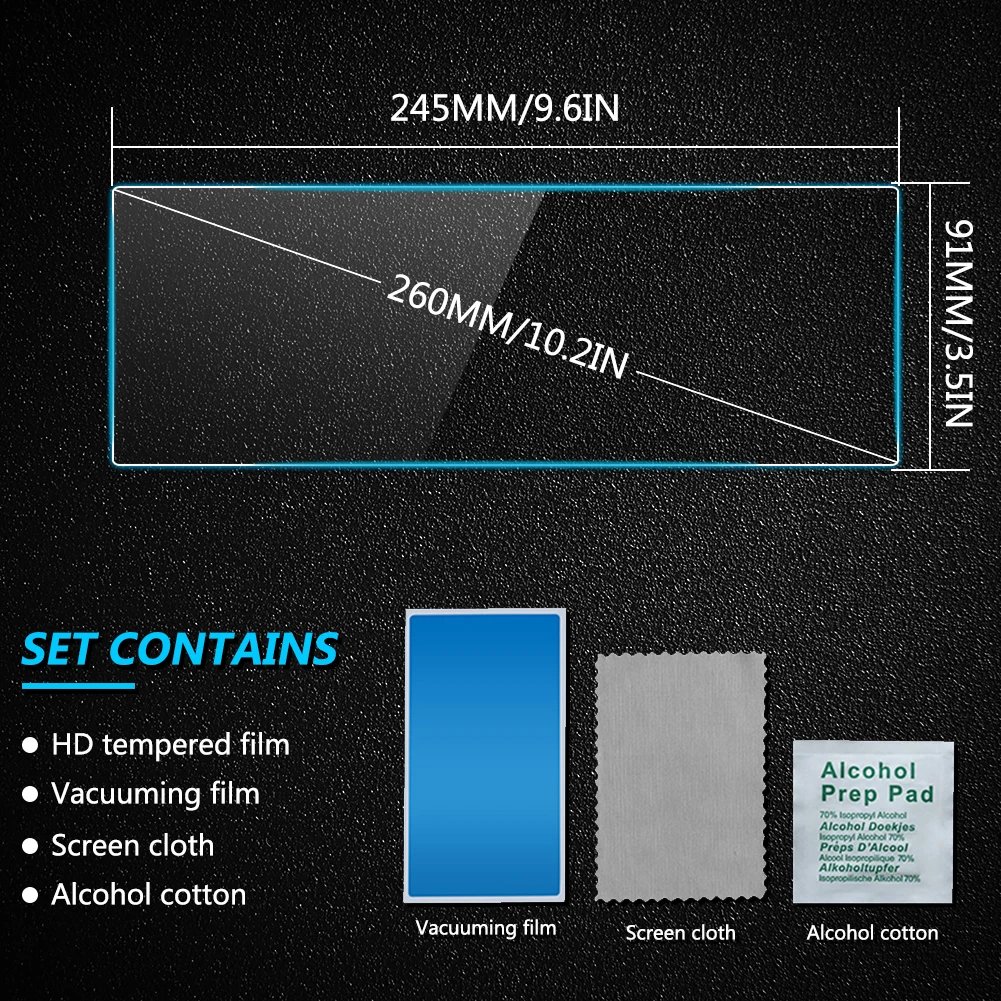 Защитная пленка из закаленного стекла для автомобильного gps-экрана 10 - Фотография_3