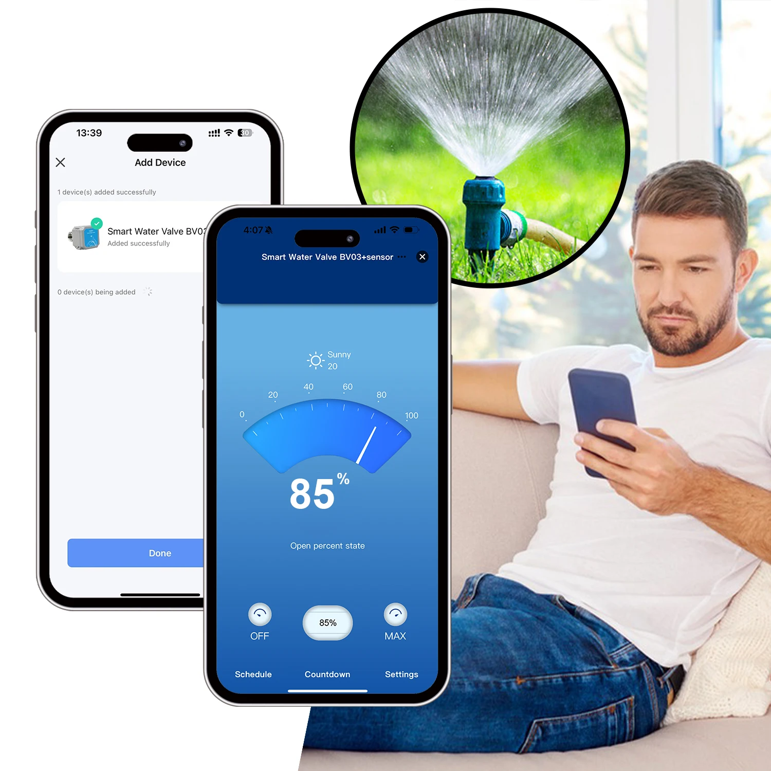 Dn20 умный водяной клапан 3/4 дюйма - Фотография_5