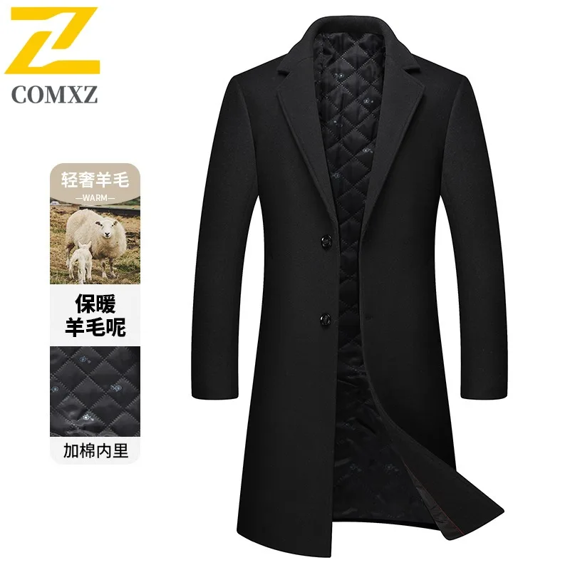 Comxz мужская шерстяная утепленная