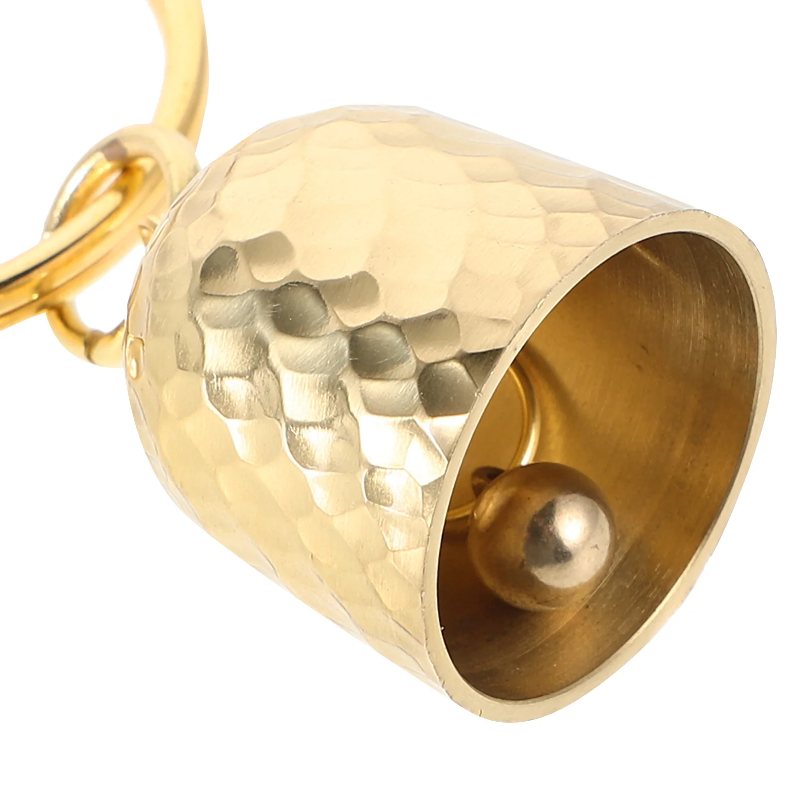 Открытый латунный брелок-колокольчик - Фотография_2