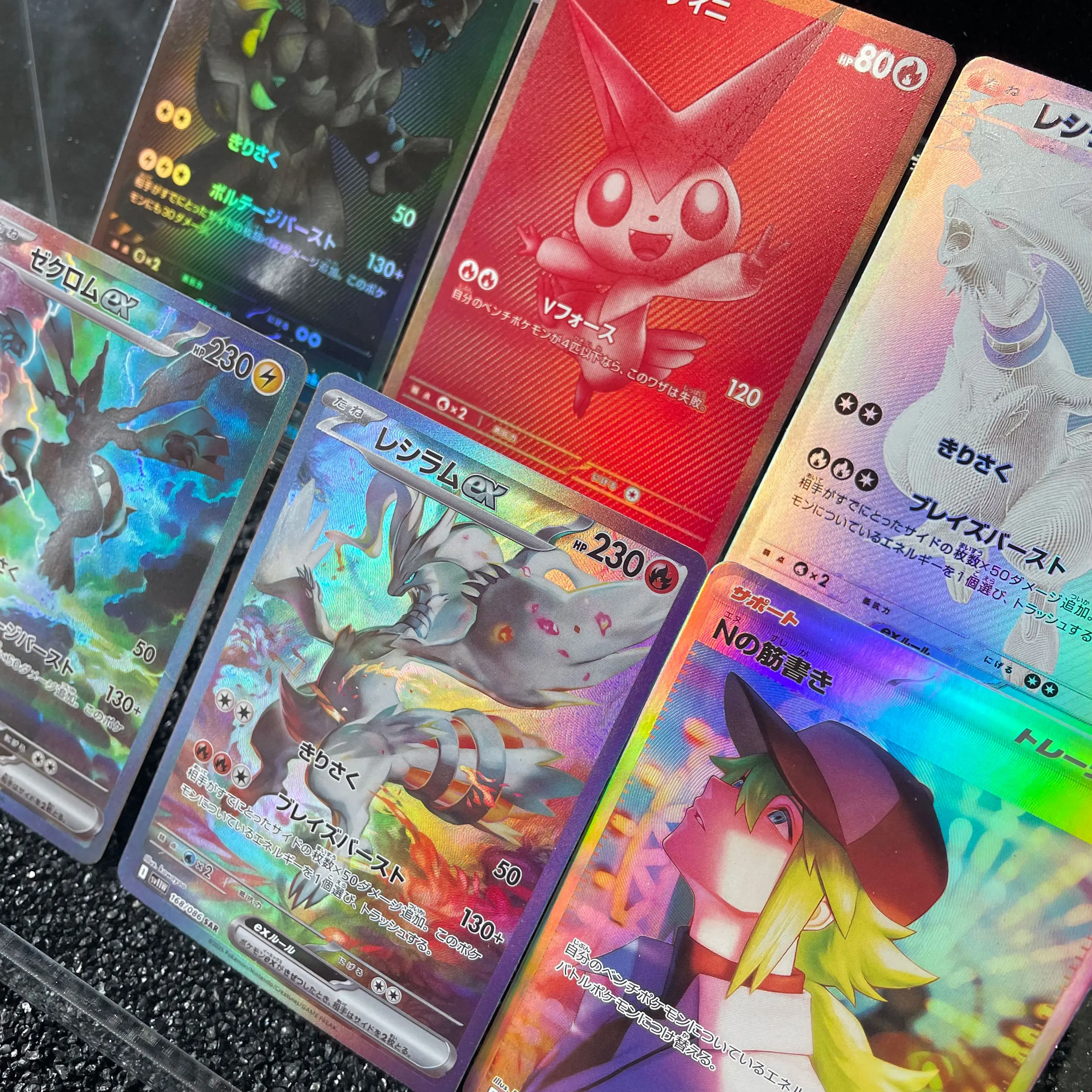 Аниме ptcg zekrom reshiram victini - Фотография_2