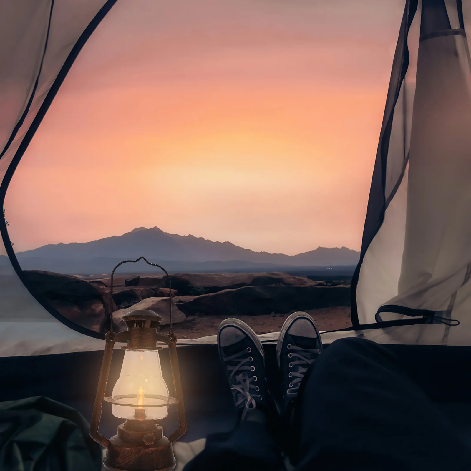 Винтажная лампа с эмуляционным пламенем