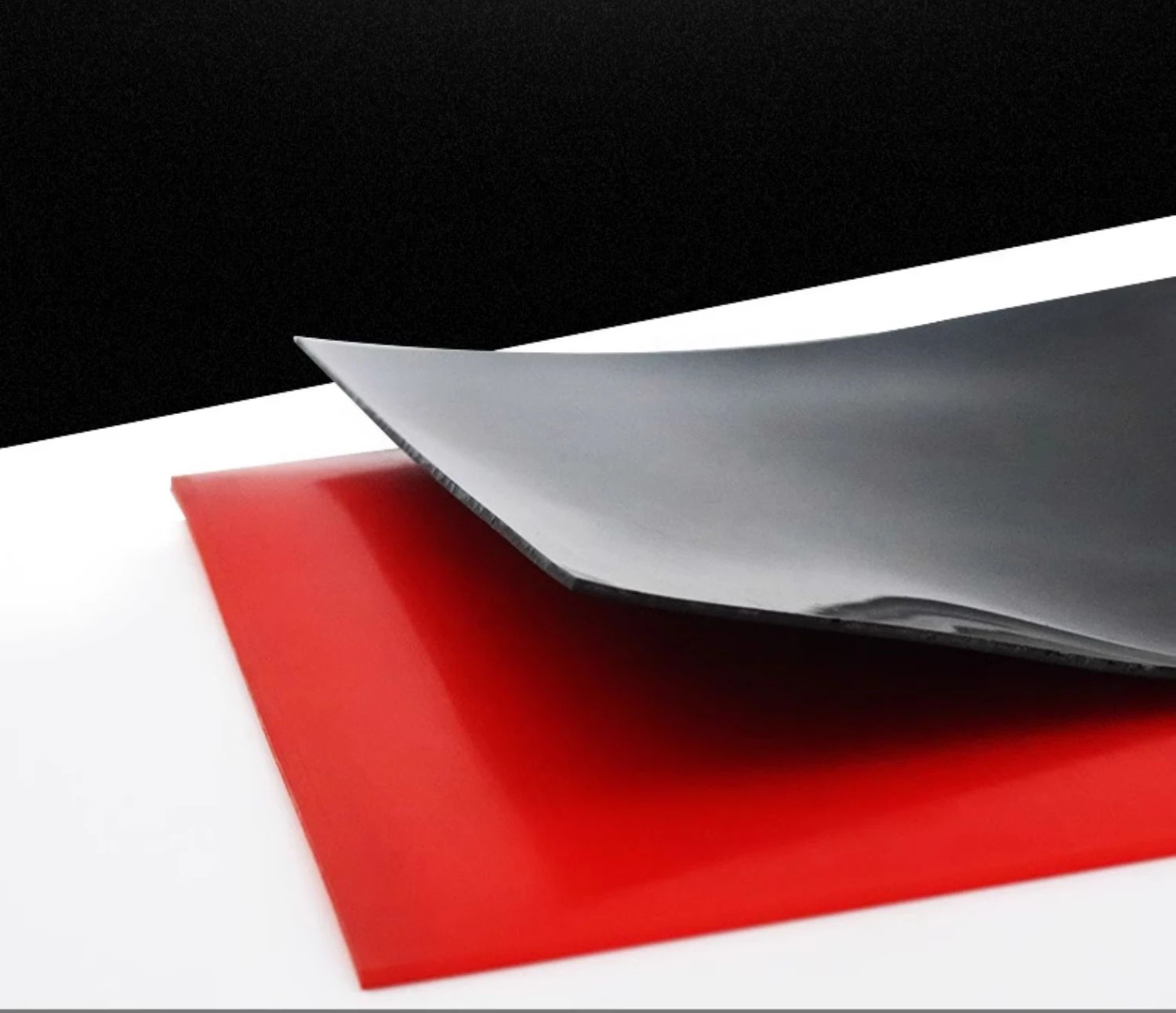 Черный эластичный резиновый лист из полиэстера - Фотография_5