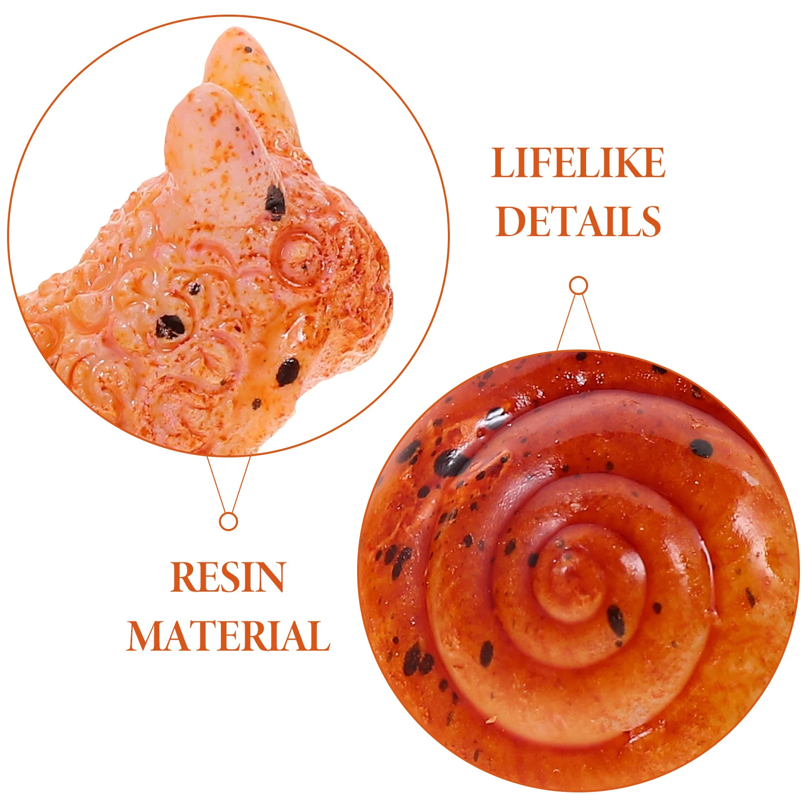 Украшения в виде улитки из смолы