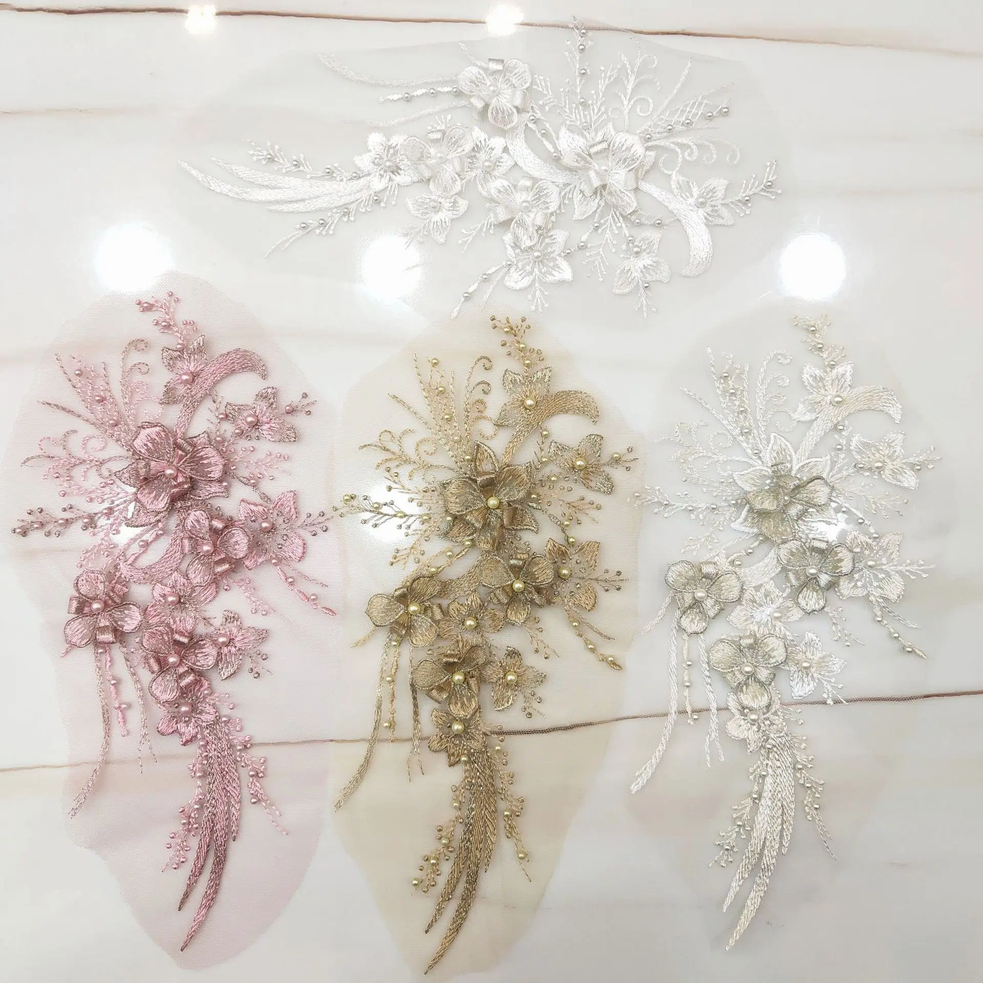 Сетчатая трехмерная вышивка из - Фотография_4