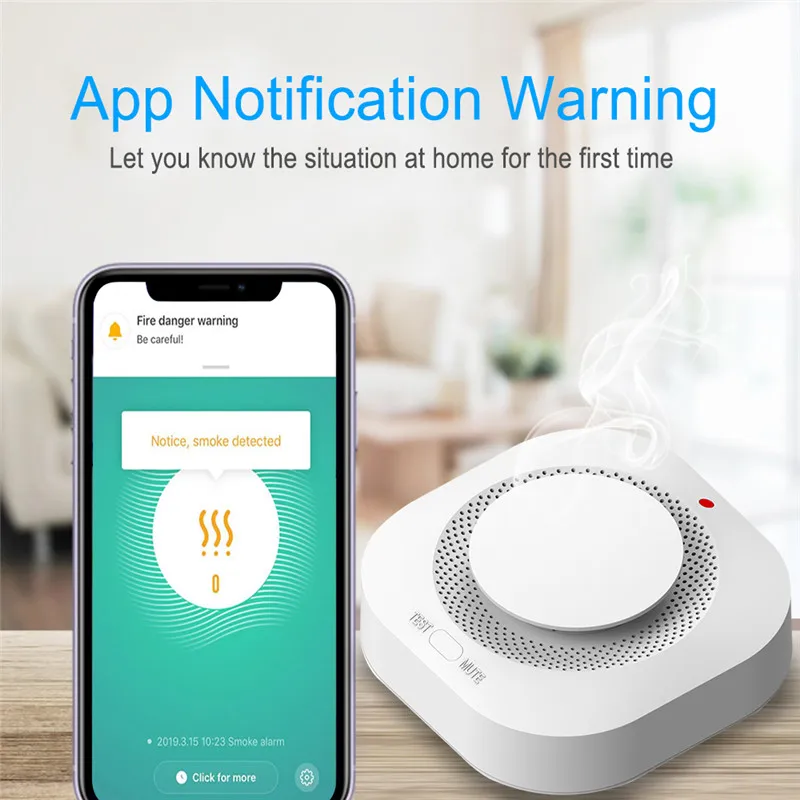 Датчик дыма tuya с wi-fi - Фотография_2