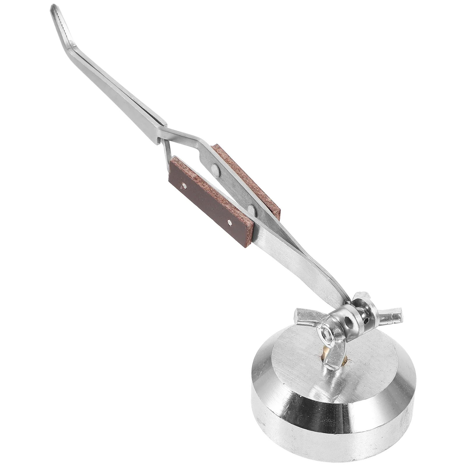 Пружинный зажим с изогнутым ртом