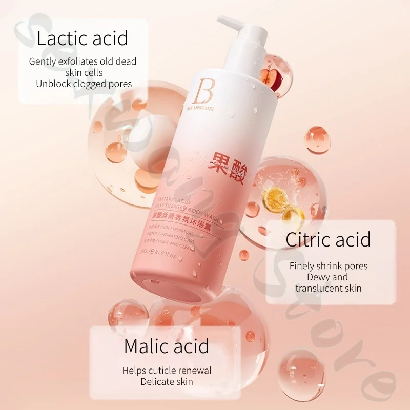 Омолаживающий гель для душа с фруктовой кислотой очищает масло - Фотография_2