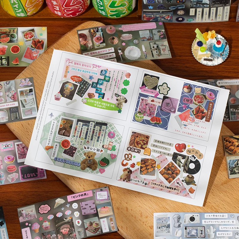 Kawaii ретро ins наклейки для высечки - Фотография_6