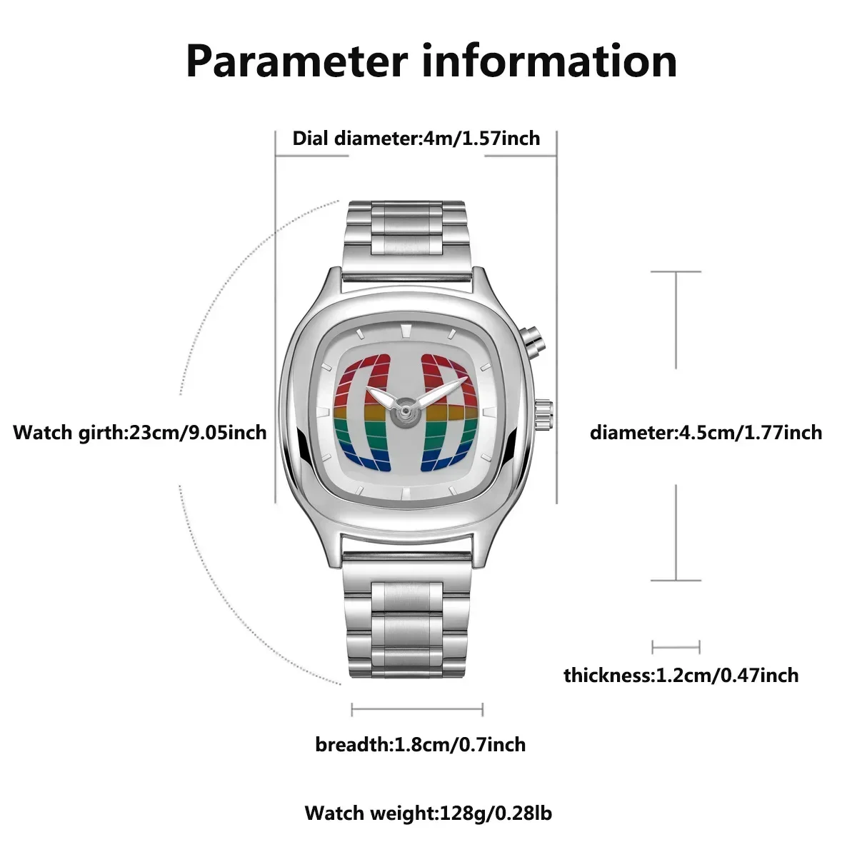 Y2k мужские кварцевые часы указатель - Фотография_6
