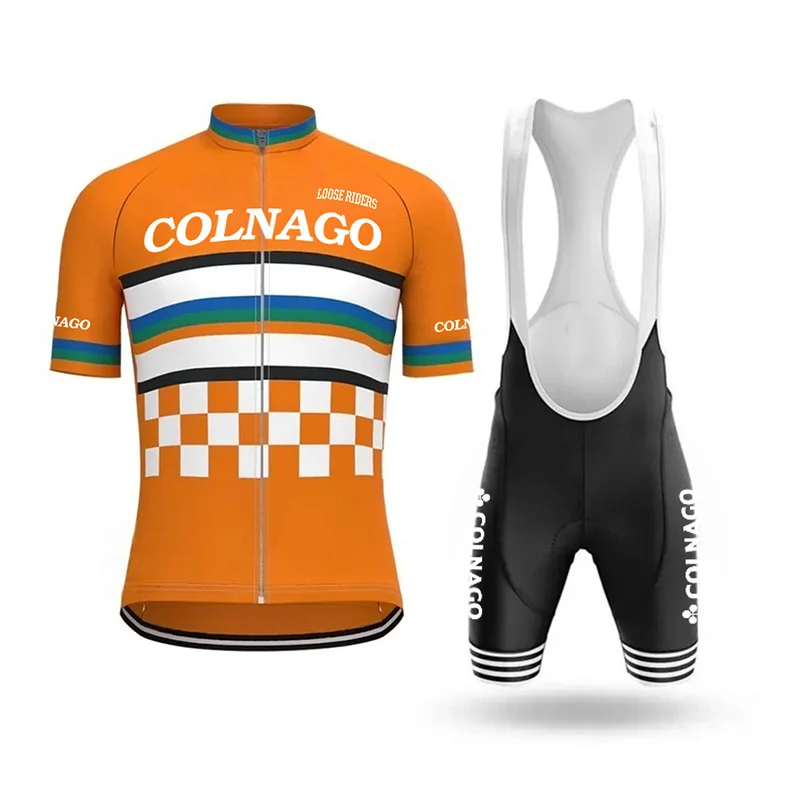 Мужской летний велосипедный трикотаж colnago