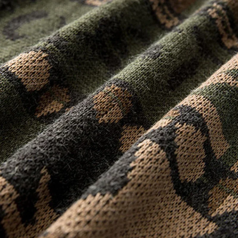 Y2k зимний винтажный свитер для - Фотография_5