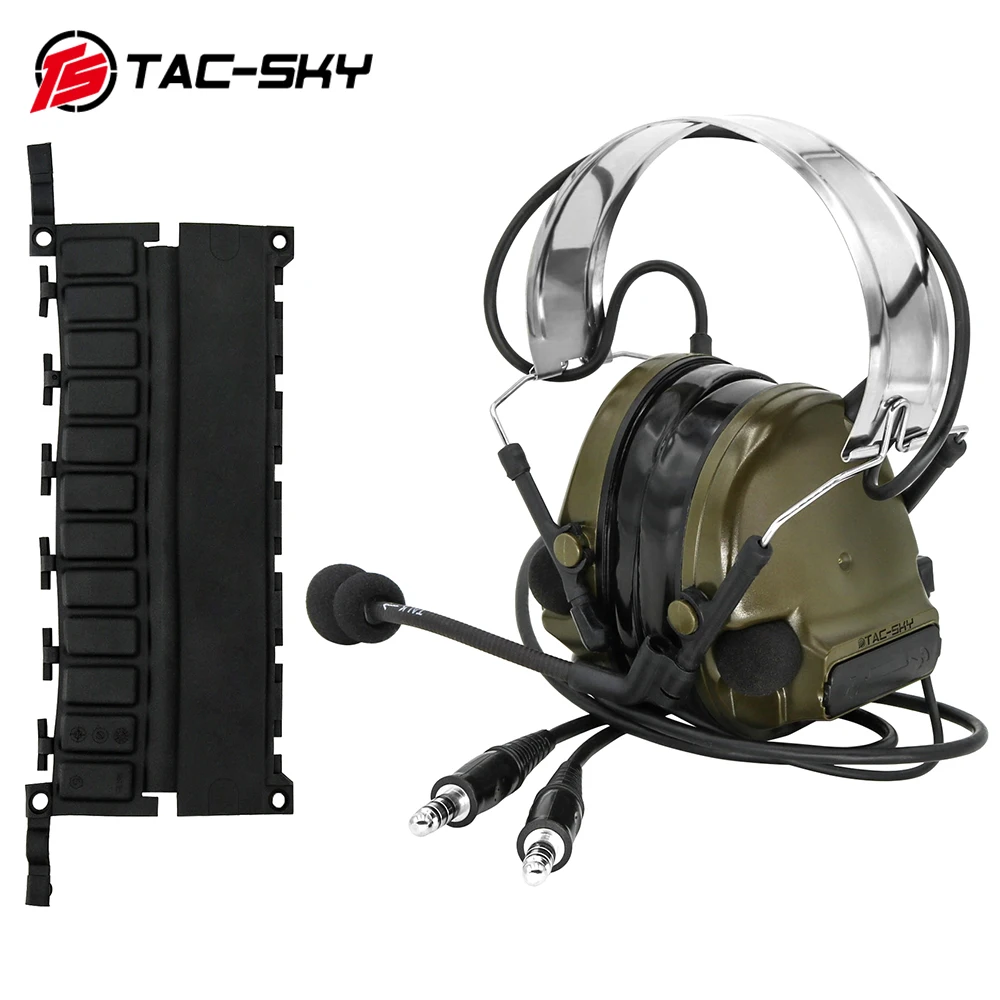 Tac-sky comta iii тактическая гарнитура с двойной связью - Фотография_4
