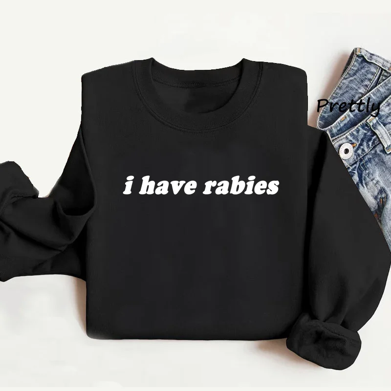 Забавный свитшот i have rabies