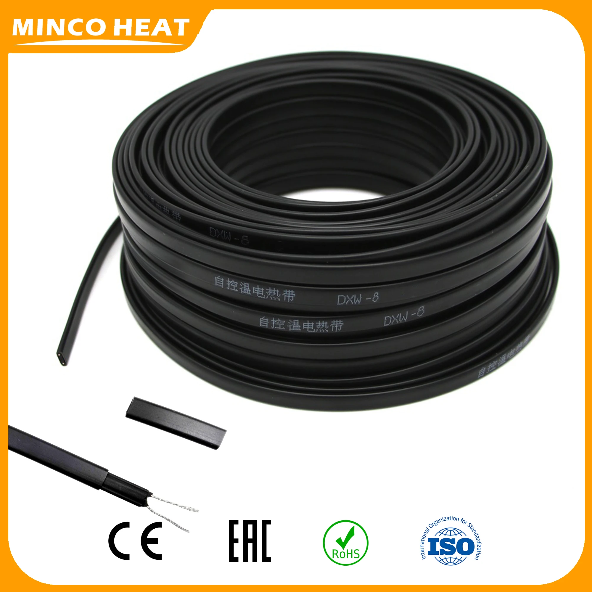 Minco heat лучшая цена 20 вт/м огнестойкий кабель 0