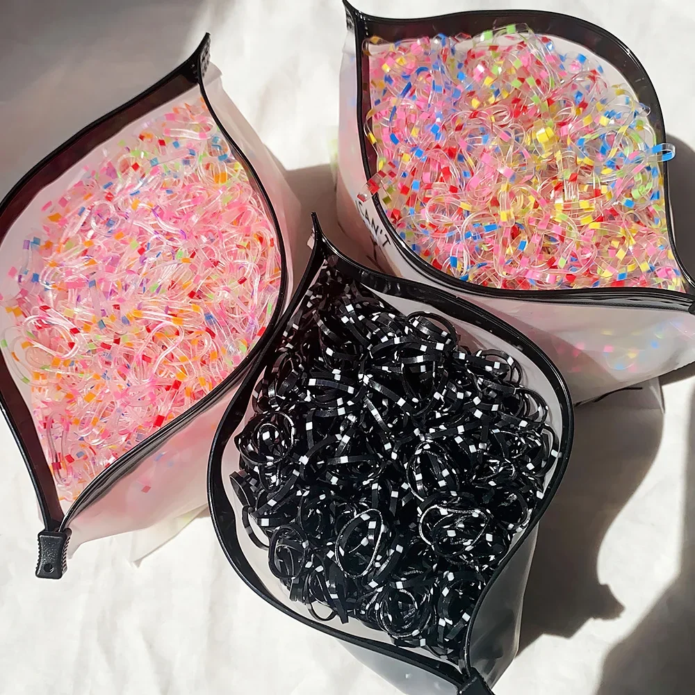 Красочные одноразовые резинки для маленьких девочек - Фотография_5