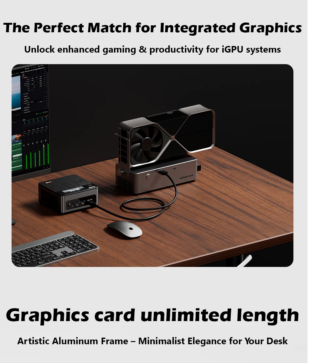 Док-станция ag01 ag02 egpu с портом oculink/usb4 - Фотография_5